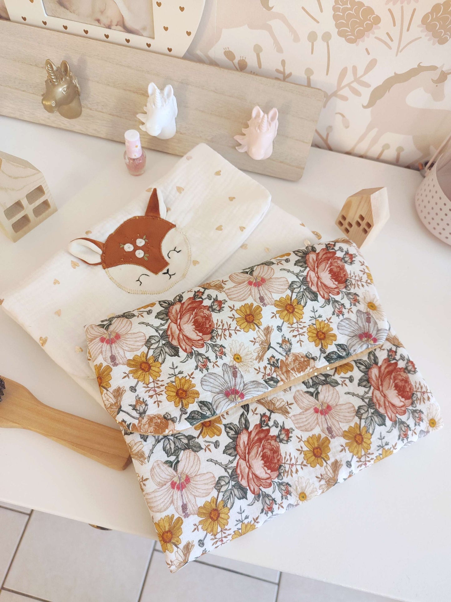 Trousse à langer - pochette à langer - modèle personnalisable