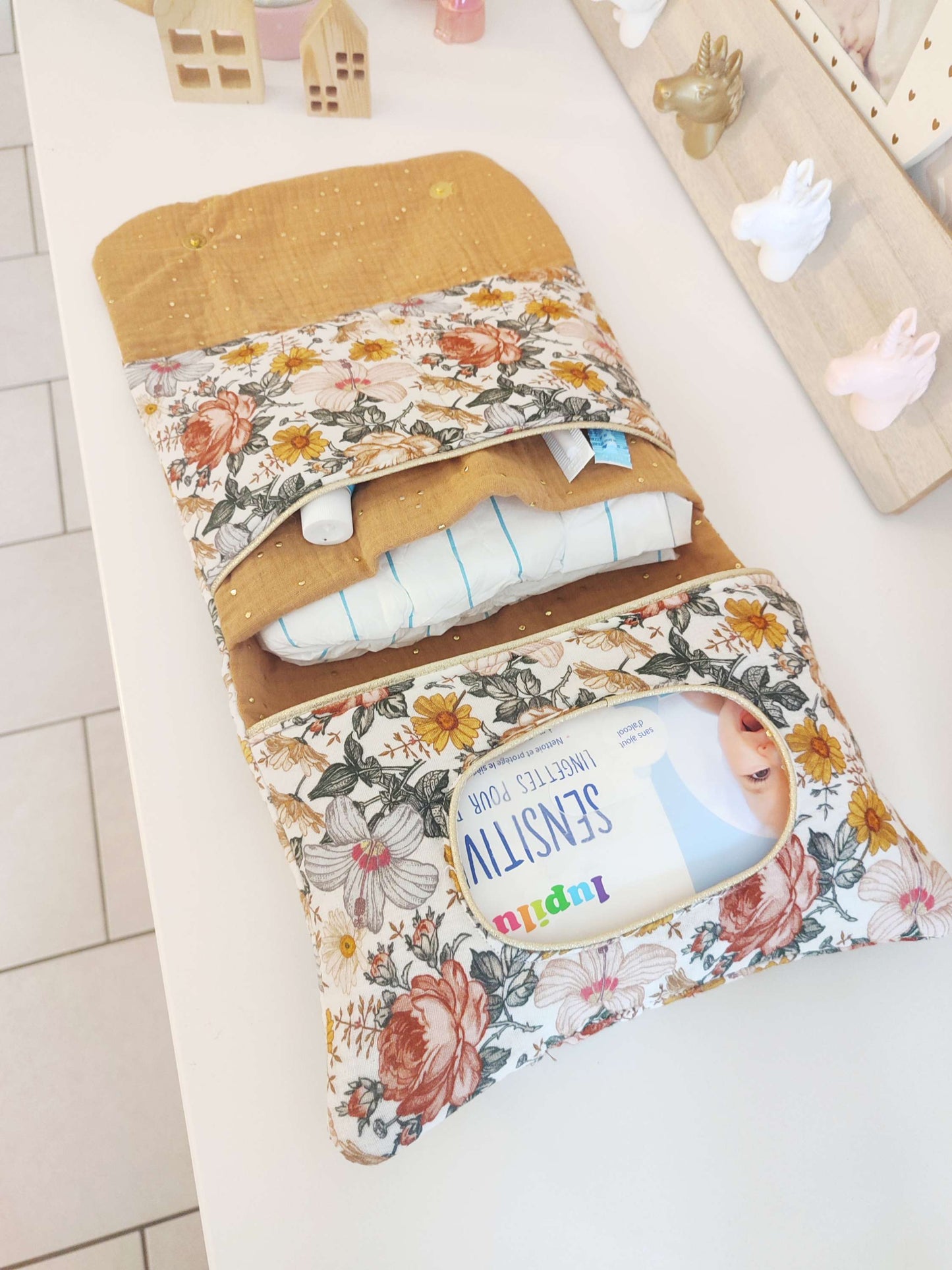 Trousse à langer - pochette à langer - modèle personnalisable