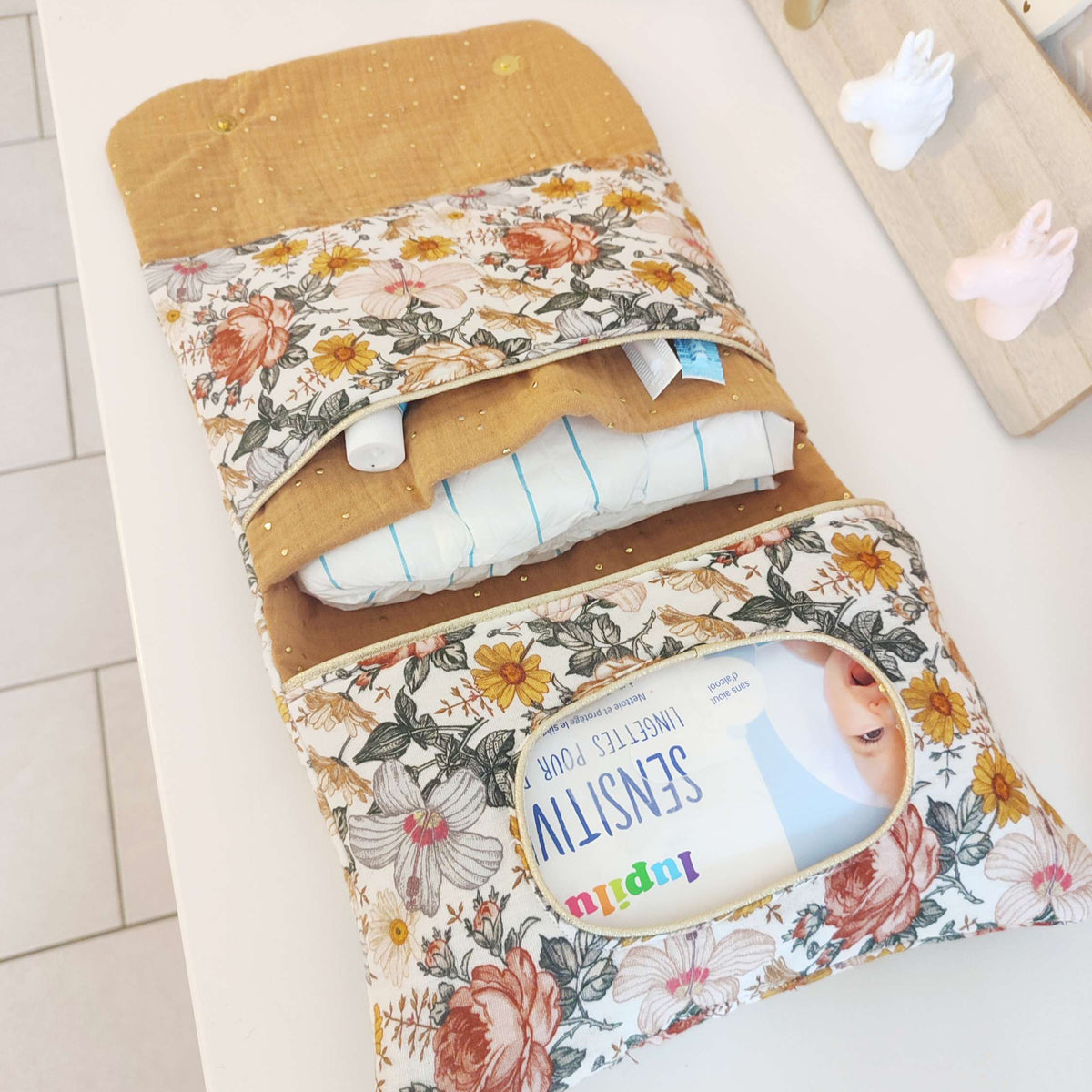 Trousse à langer - modèle personnalisable