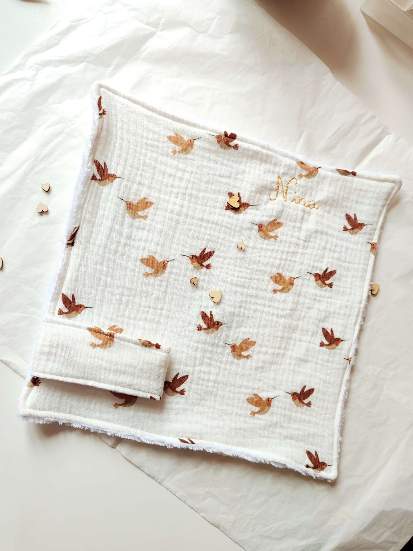Serviette visage - modèle personnalisable tissu et texte
