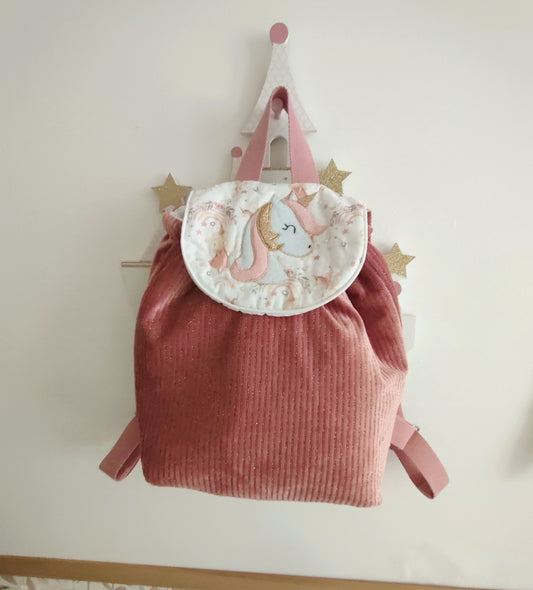 Sac à dos maternelle Polly la licorne personnalisable