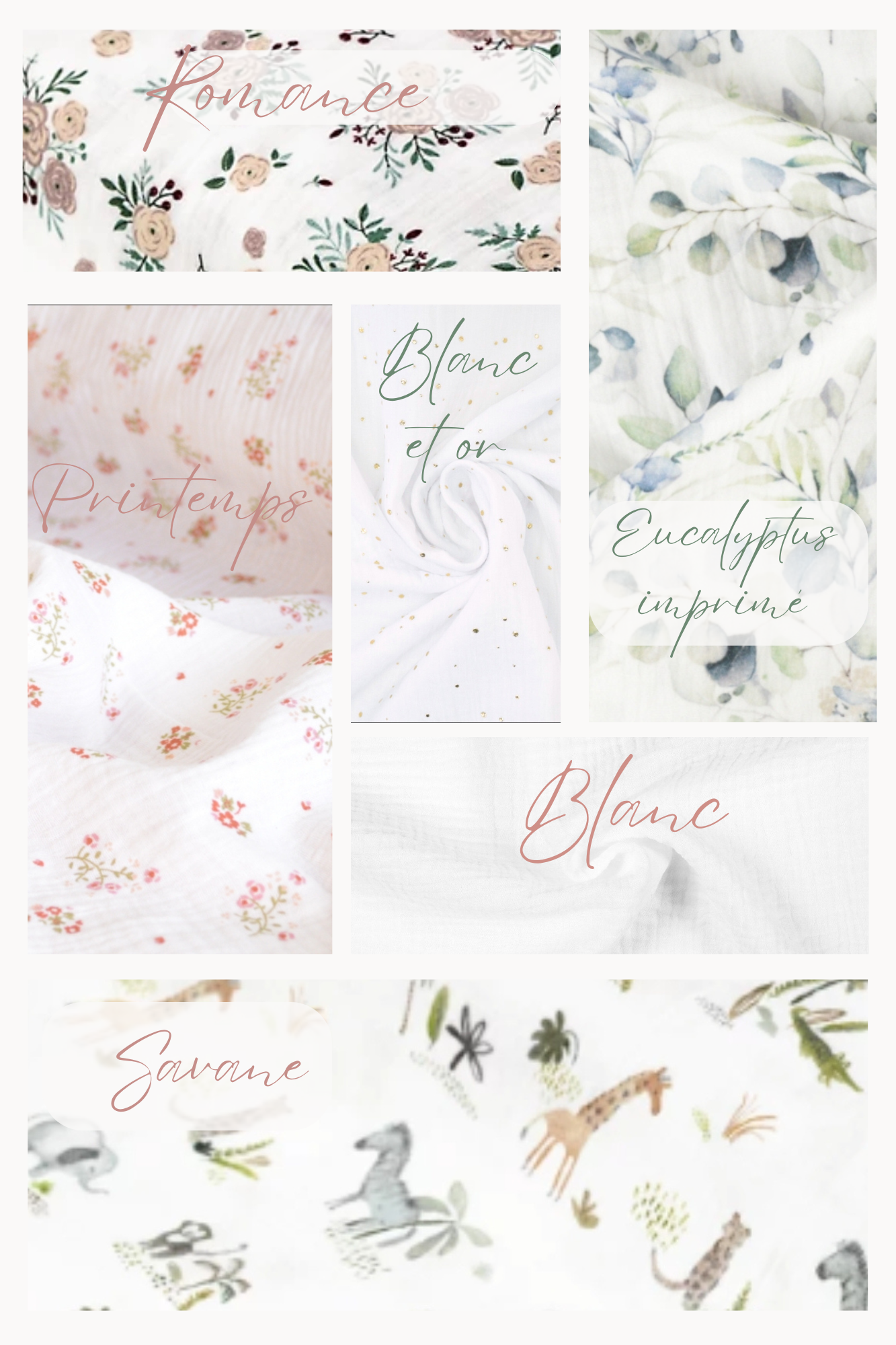Gaze de coton disponible pour personnalisation 2