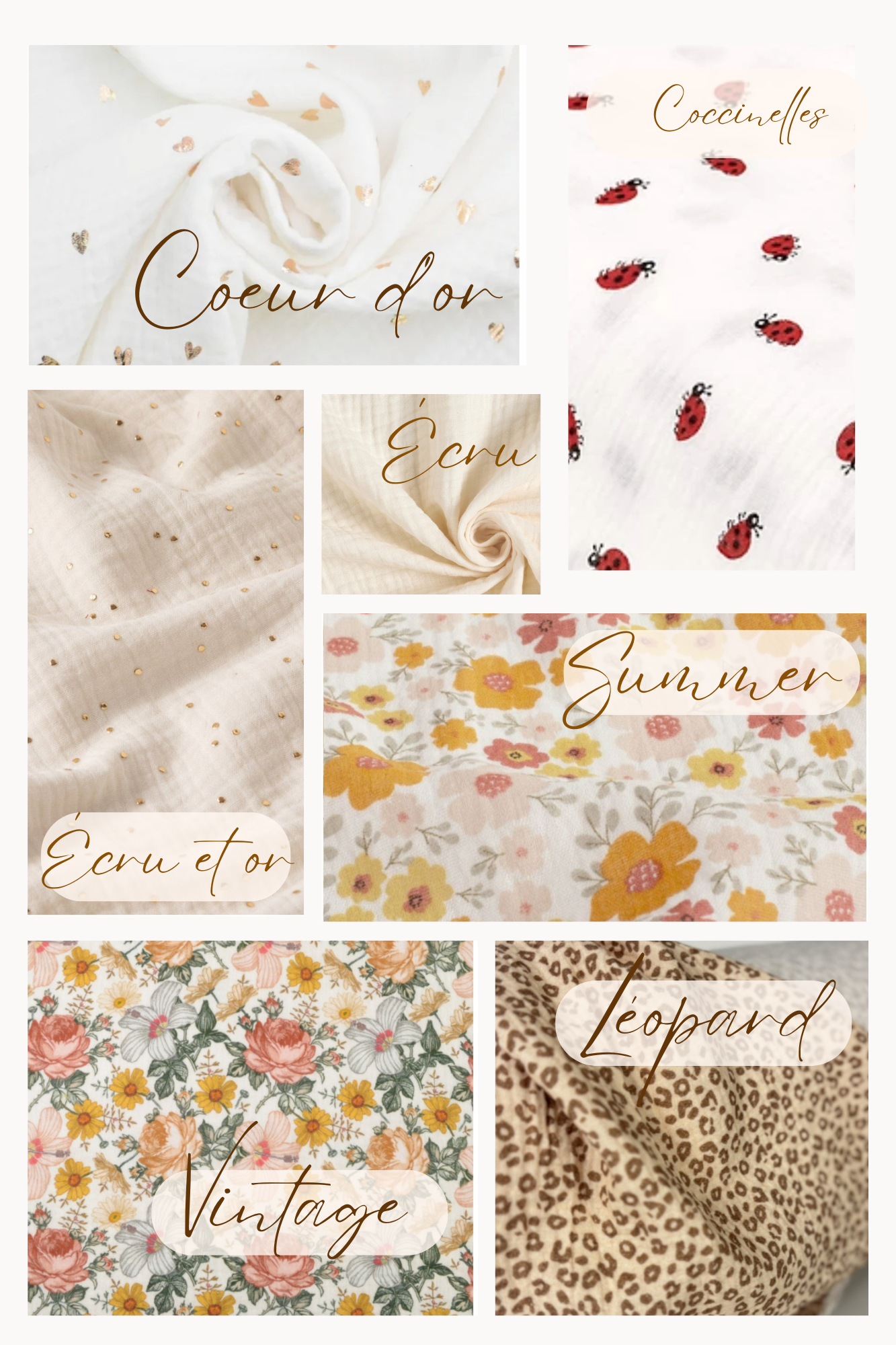 Gaze de coton disponible pour personnalisation 3