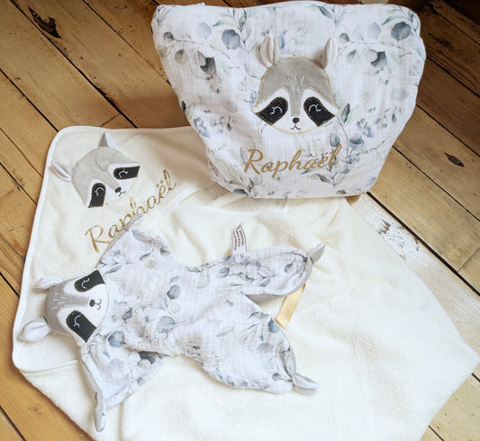 Tousse de toilette - Cape de bain et doudou