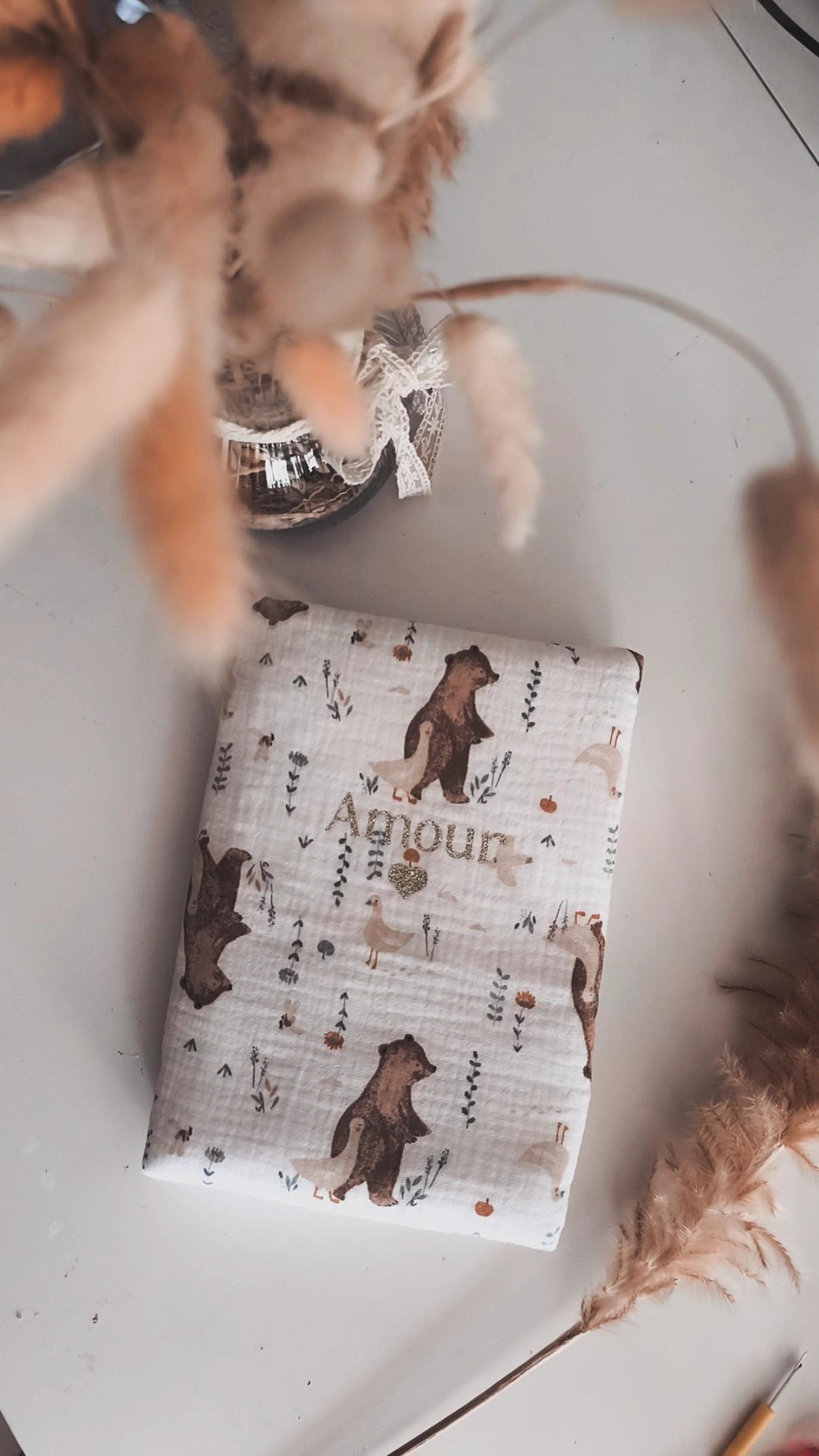 Protège carnet de santé molletonné - modèle Personnalisable
