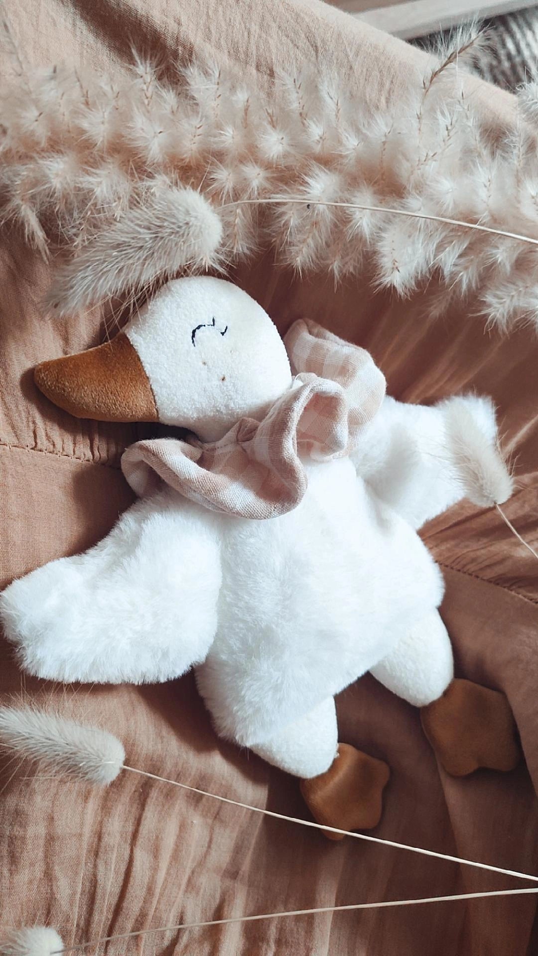Doudou P'tite Oie - doudou fait main personnalisé
