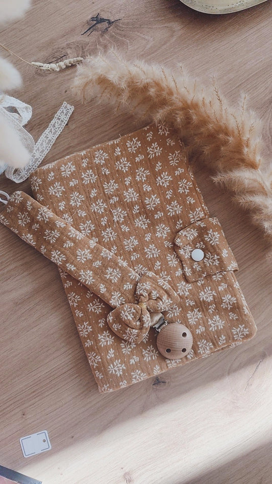 Duo de naissance - Protège carnet et attache tétine messya