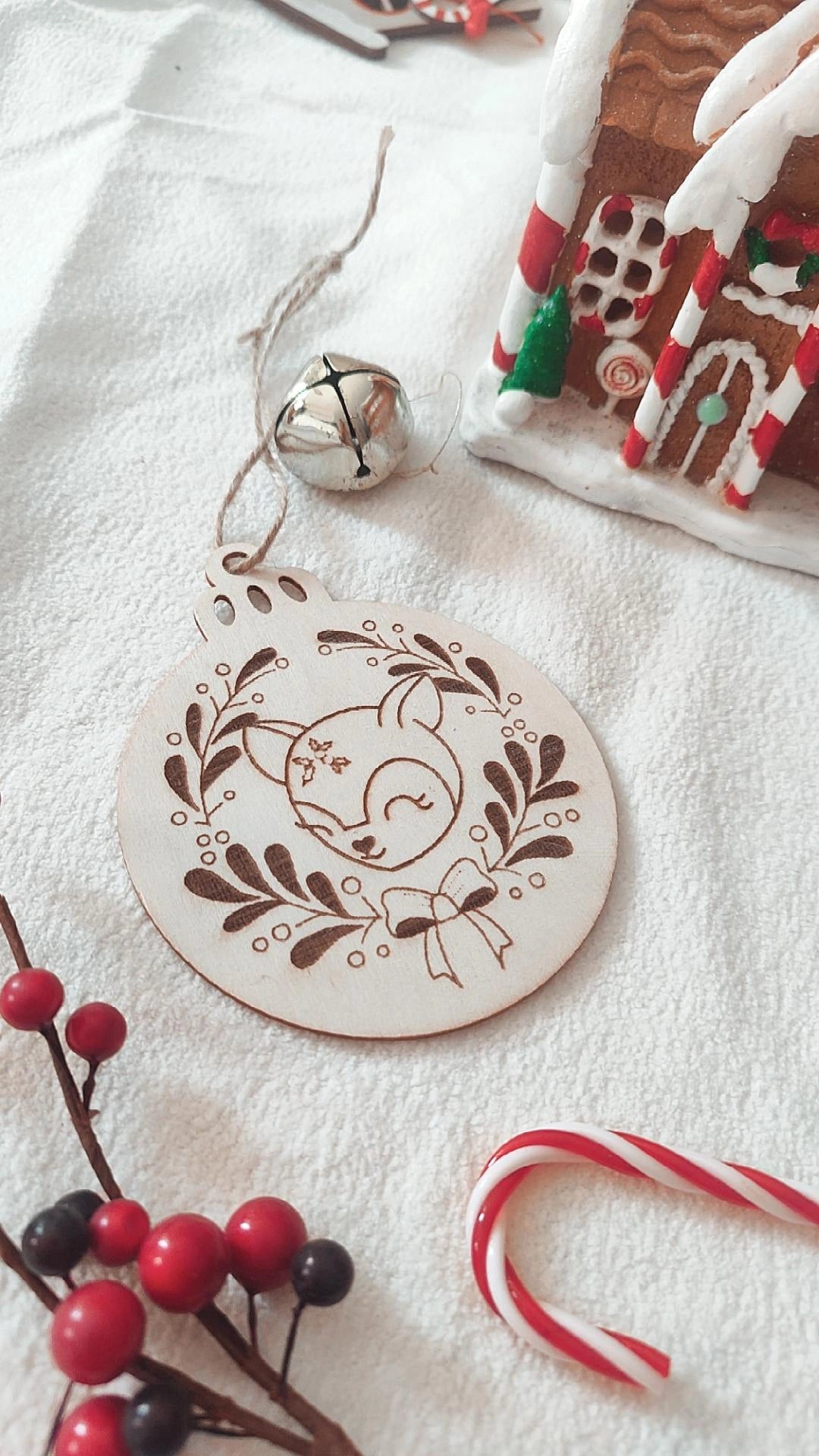 Les Boules de Noël en bois ✨ Envoie au tarif lettre 🎁