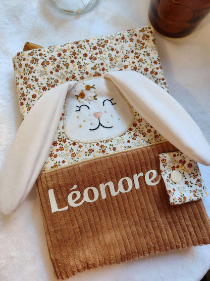 Protège carnet de santé lapin  - modèle Personnalisable