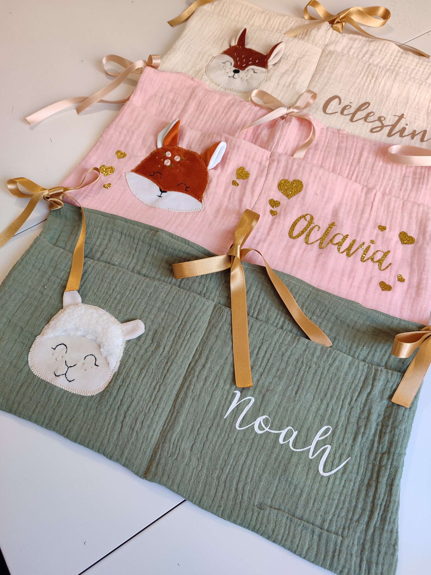 Range doudous avec applique Renard Leonard  - modèle Personnalisable