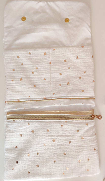 Trousse de beauté - pochette  à bijoux- modèle personnalisable