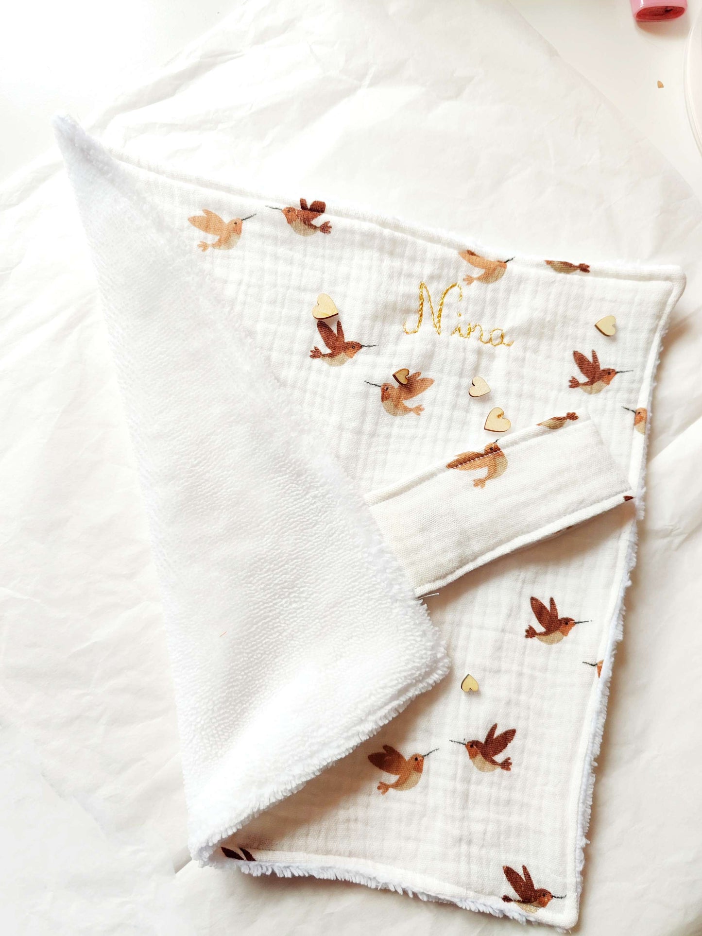 Serviette visage - modèle personnalisable tissu et texte