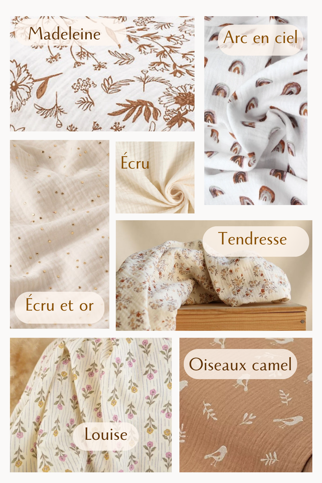 Tissus pour personnalisation des créations Aux merveilles de Charlotte