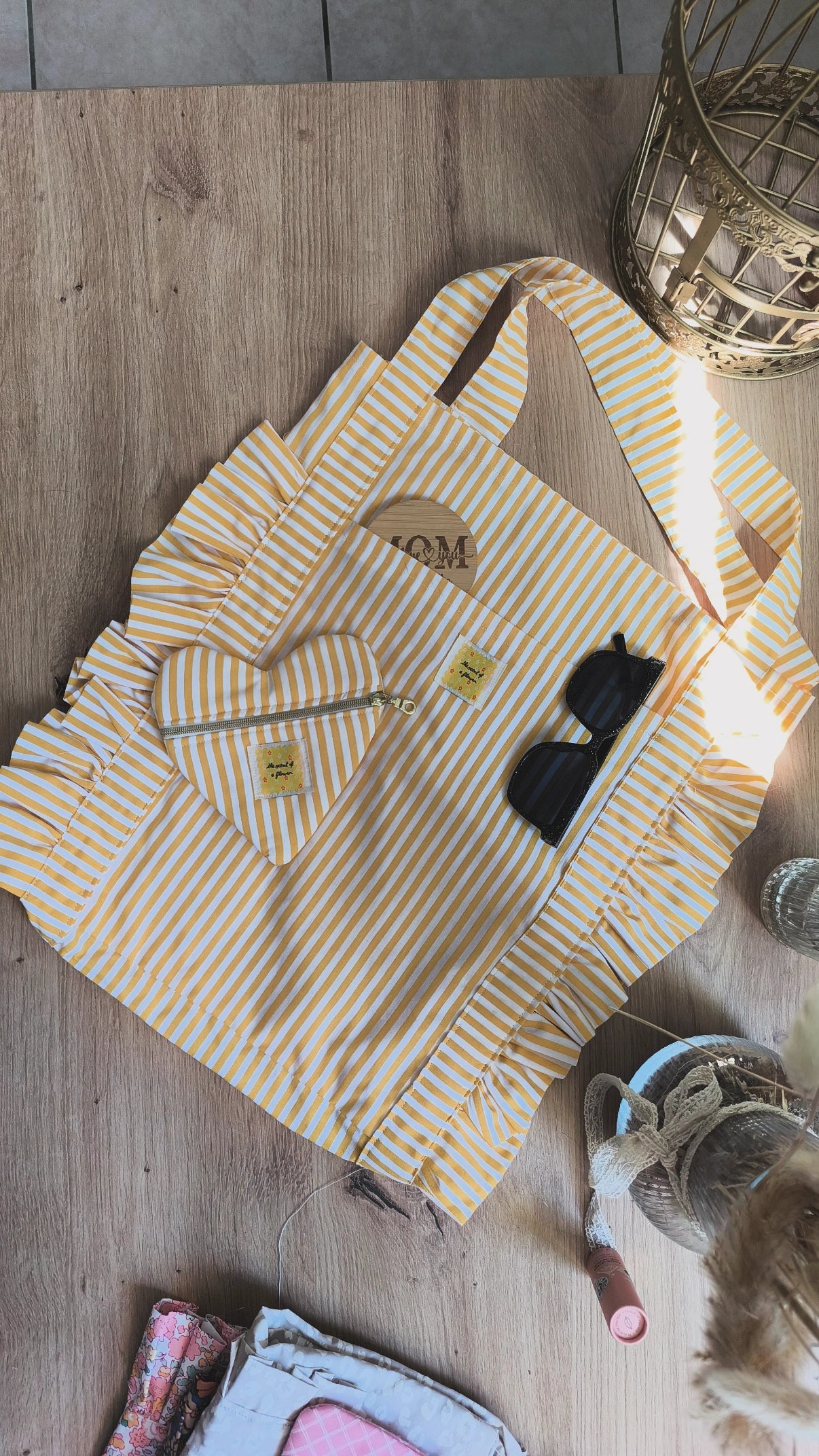 Tote Bag de Maman - modèle personnalisable tissu et texte
