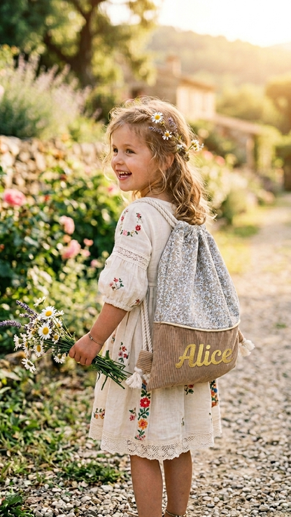 Sac pochon maternelle disponible – Modèle Anna