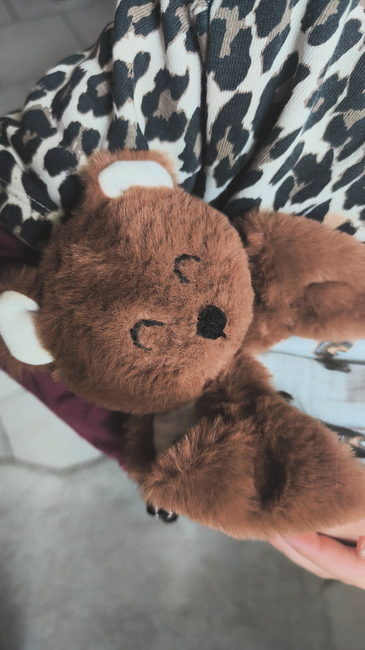 Doudou Ours Léon - Modèle Personnalisable fait main