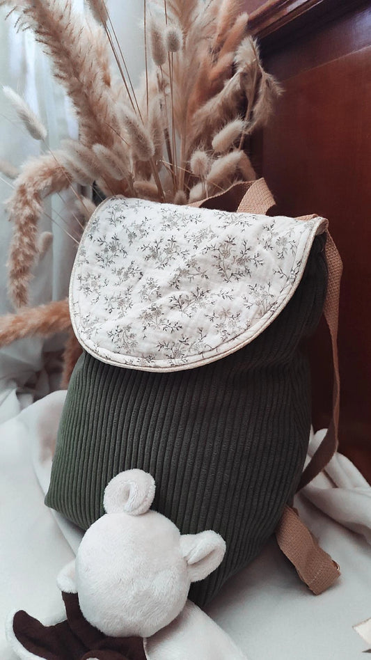 Sac à dos crèche / maternelle  - modèle Colette  en tissu fait main