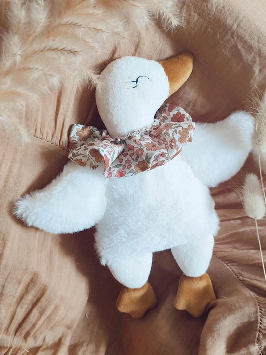 Doudou P'tite Oie  - doudou fait main personnalisé