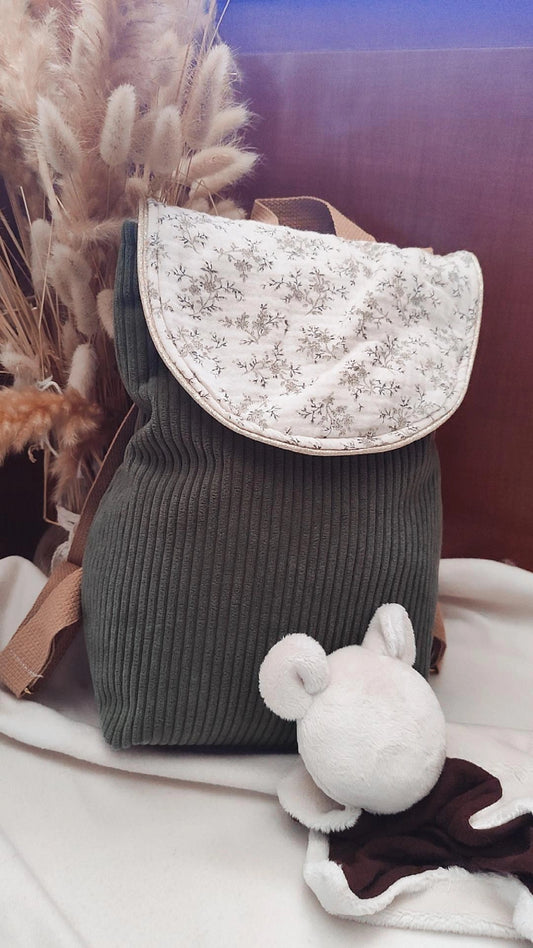 Sac à dos crèche / maternelle  - modèle Colette  en tissu fait main