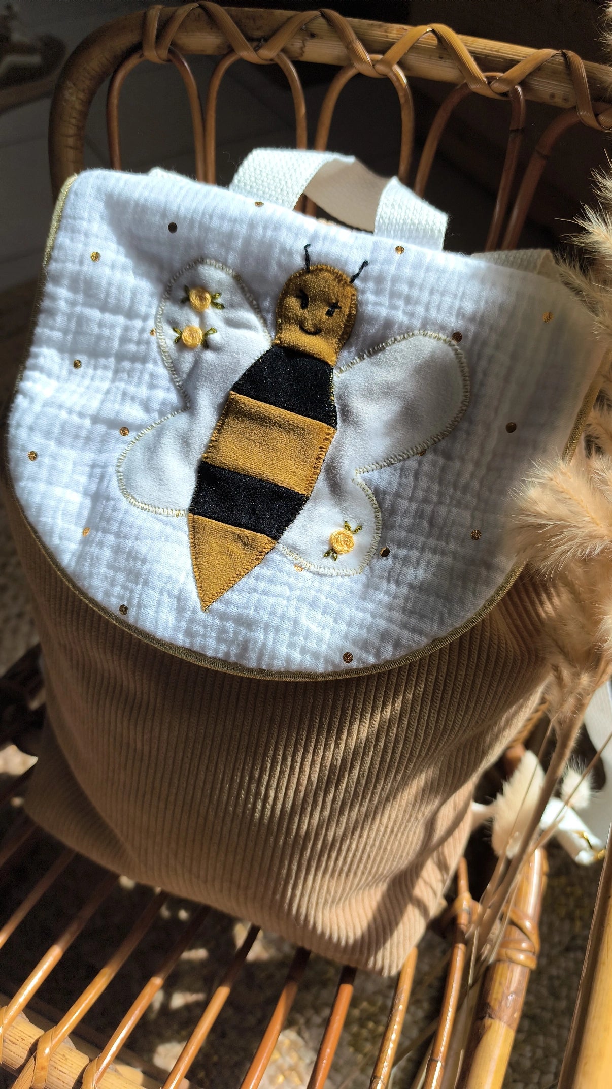Sac à dos abeille personnalisable