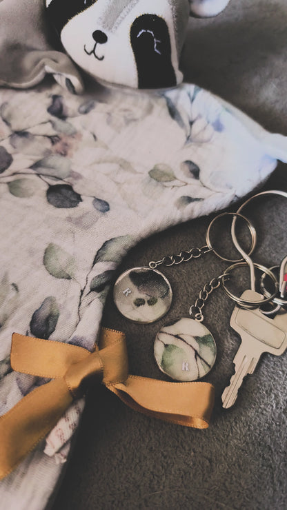 Le Porte - Clés Souvenir Discret- fait main sur mesure