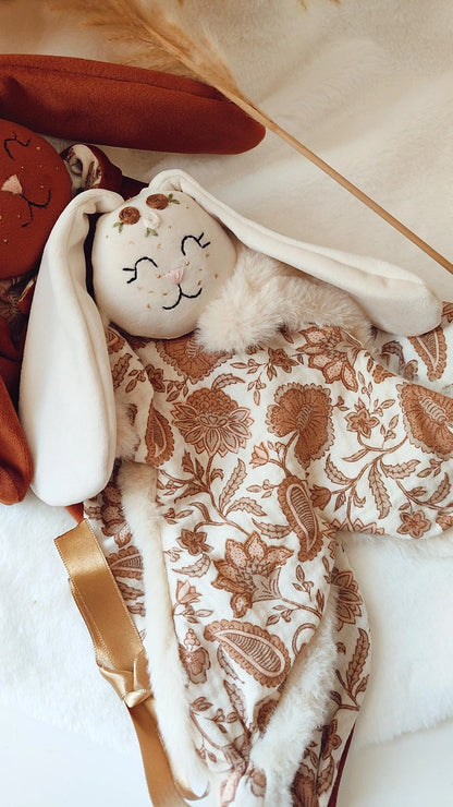 Doudou lapin écru - Petit modèle Sanaya disponible