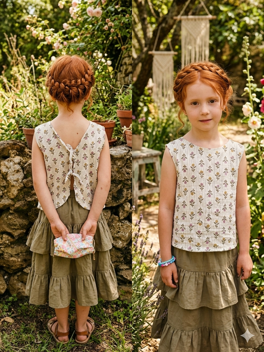 Le petit haut Jeanne - 2 en 1 - personnalisable
