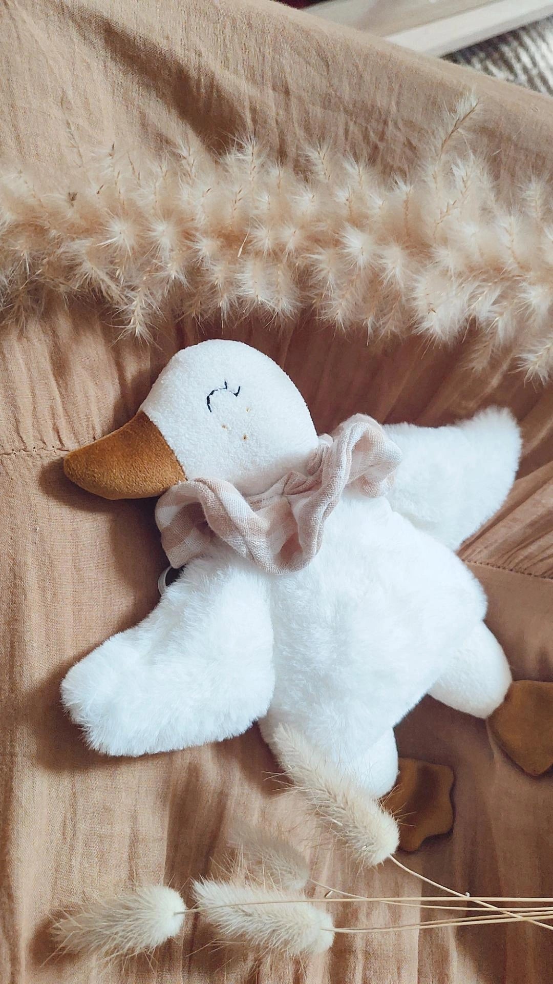 Doudou P'tite Oie  - doudou fait main personnalisé