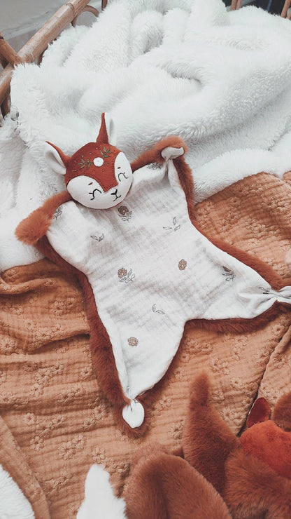 Doudou biche  - modèle fleurs disponible