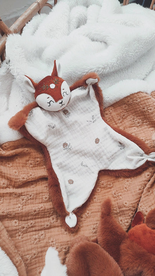 Doudou biche  - modèle fleurs disponible