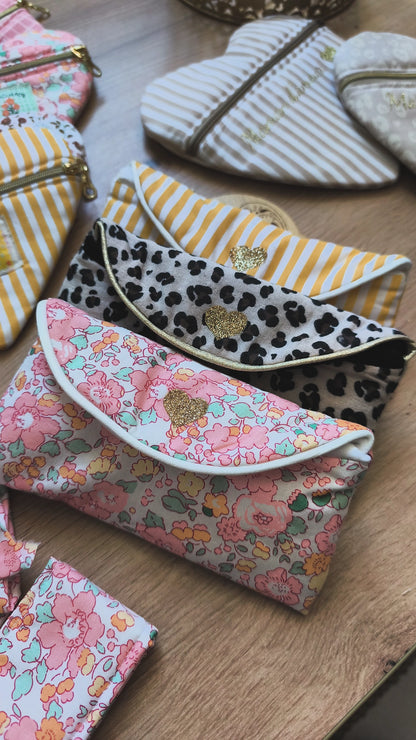 Etui à lunettes - modèle personnalisable tissu et texte