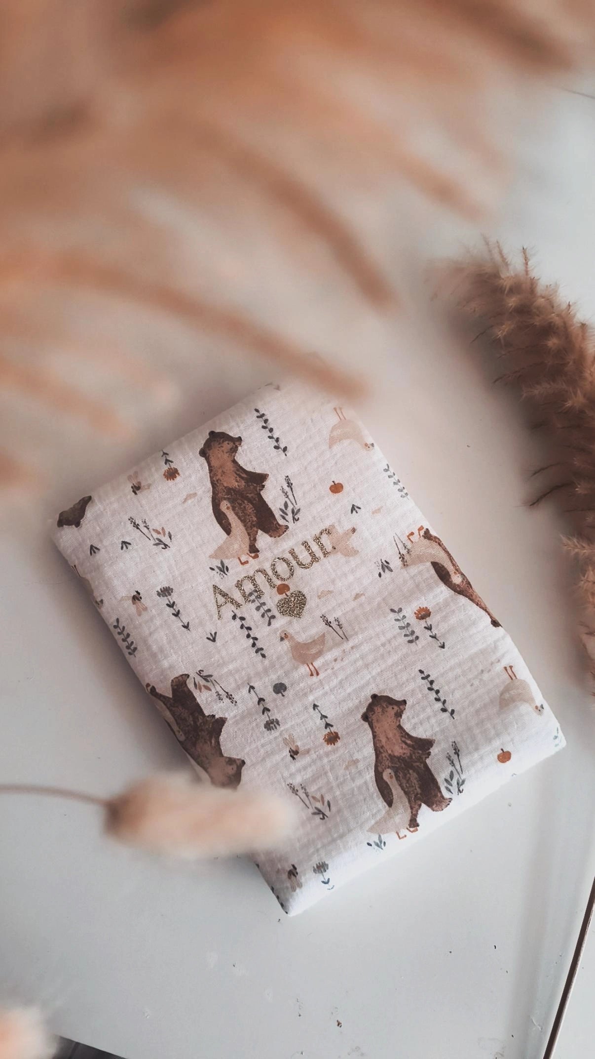 Protège carnet de santé molletonné  - modèle Personnalisable