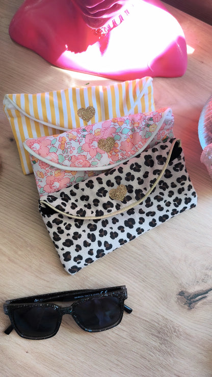 Etui à lunettes - modèle personnalisable tissu et texte