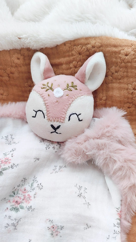 Doudou biche rose- modèle romantique disponible