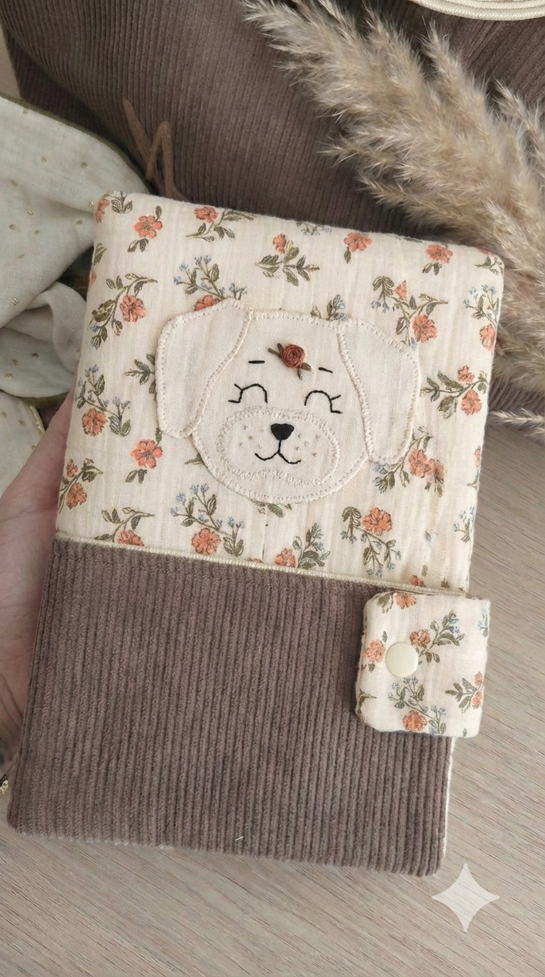 Protège carnet de santé chien  - modèle Personnalisable