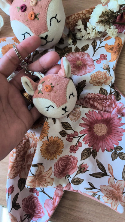 Le Porte-Clés Souvenir "Un peu de sa douceur, partout"  personnalisé - fait main sur mesure