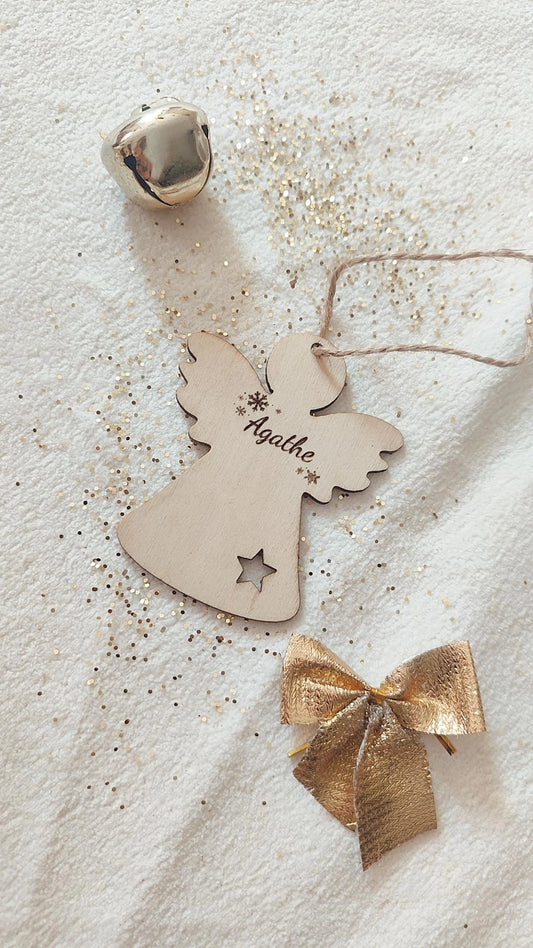 👼 Suspension de Noël Ange – En mémoire des bébés et enfants partis trop tôt - Personnalisable