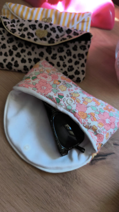 Etui à lunettes - modèle personnalisable tissu et texte