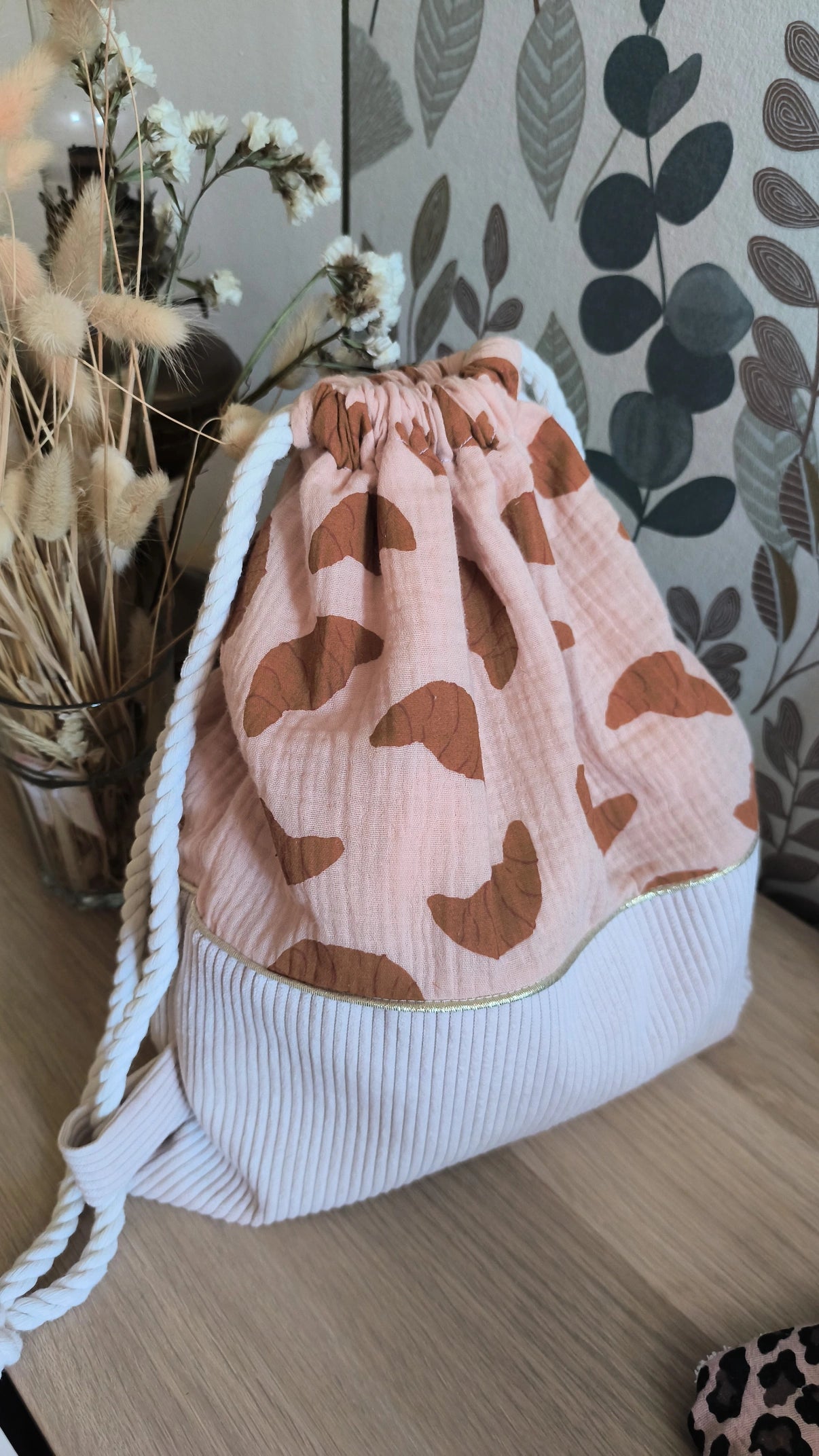 Sac pochon maternelle disponible – Modèle Croissant