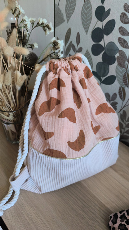 Sac pochon maternelle disponible – Modèle Croissant