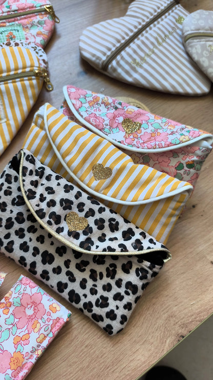 Etui à lunettes - modèle personnalisable tissu et texte