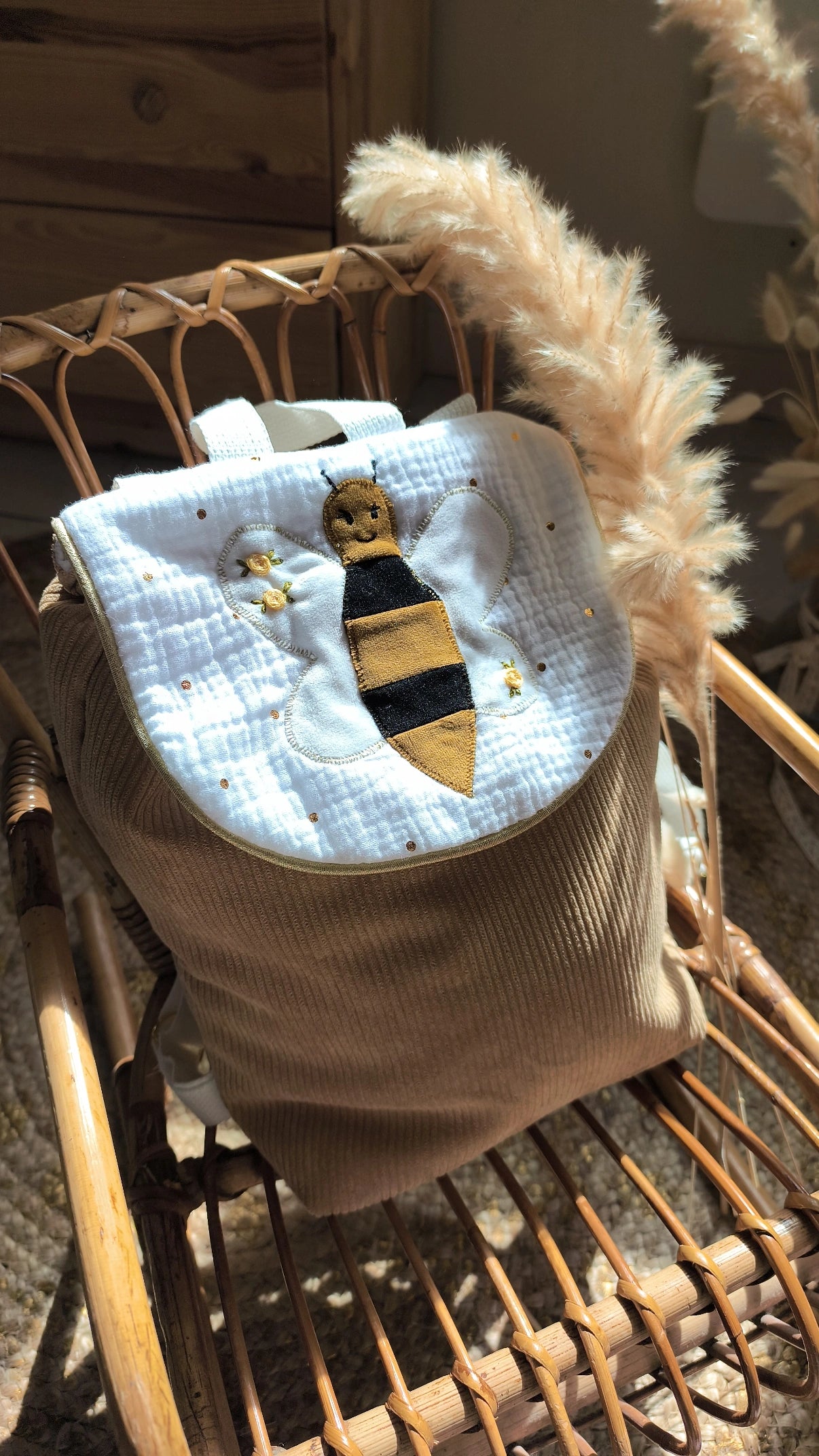 Sac à dos abeille personnalisable