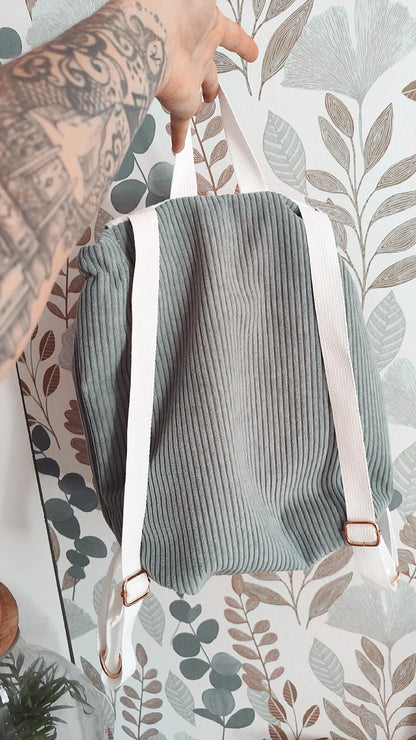 Sac à dos maternelle personnalisable – Modèle  sacha le koala en tissu fait main
