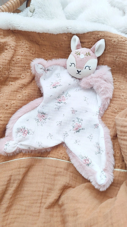 Doudou biche rose- modèle romantique disponible