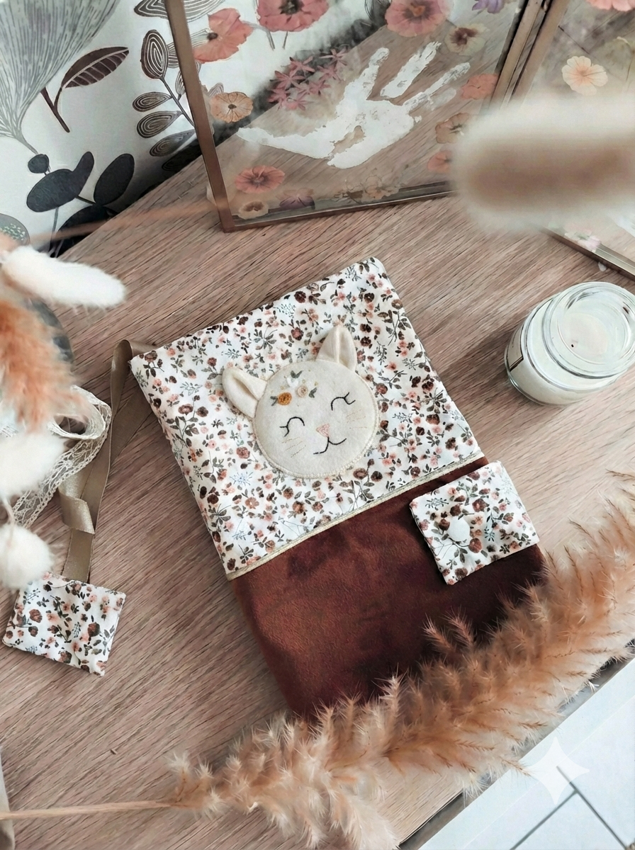 Protège carnet de santé chat  - modèle Personnalisable