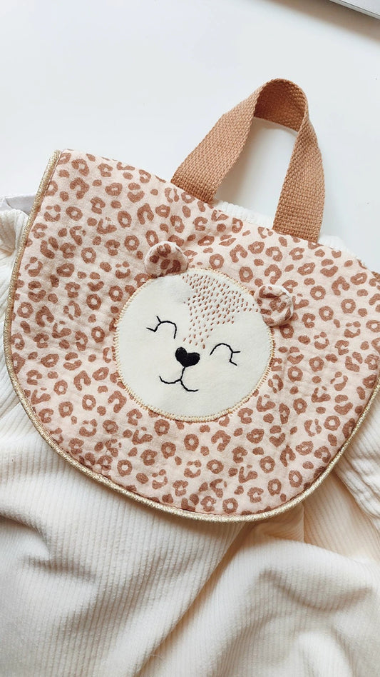 Sac à dos Savannah le léopard personnalisable – L'univers tendre et sauvage du léopard pour la rentrée en maternelle 