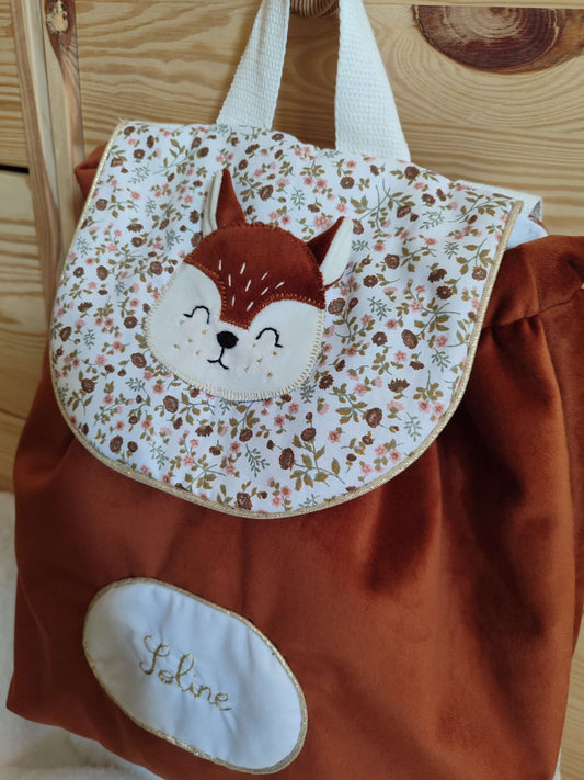 sac à dos maternelle personnalisable modèle Crunch l' écureuil 