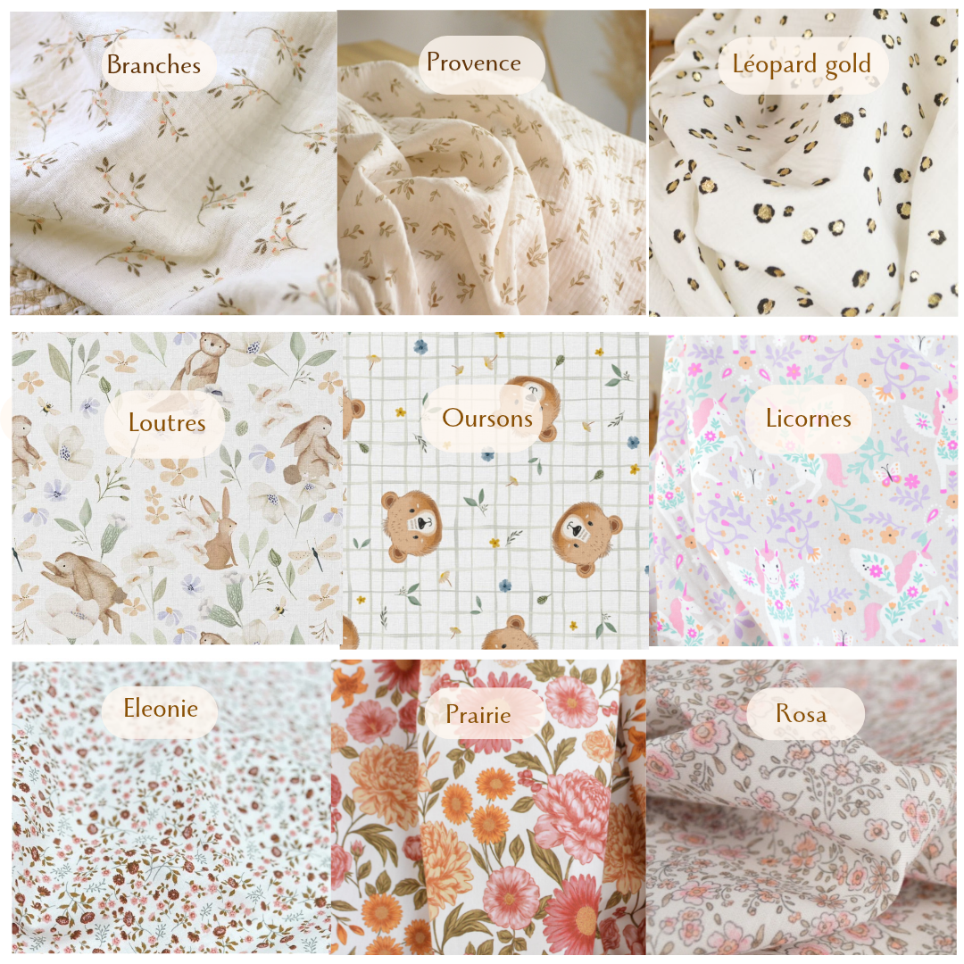 Trousse à langer - modèle personnalisable